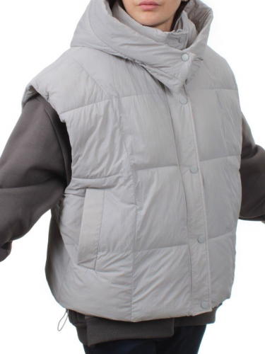 24001 GRAY Жилет утепленный женский (100 гр. холоффайбер)