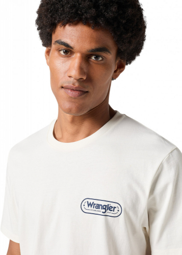 Футболка мужская LOGO TEE WORN WHITE, WRANGLER