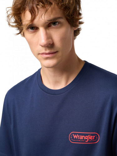 Футболка мужская LOGO TEE NAVY, WRANGLER
