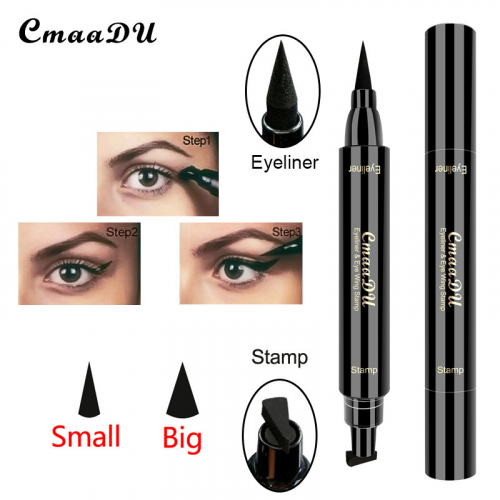 Подводка для глаз 2 в 1 со штампом CmaaDU Eyeliner & Eye Wing Stamp SMALL