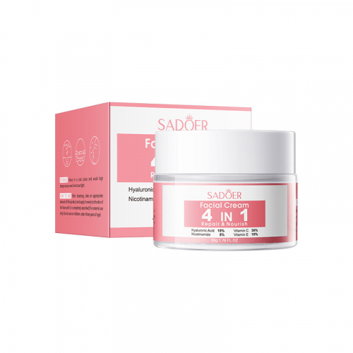 Восстанавливающий питательный крем для лица SADOER Facial cream 4 in 1 Repair & Nourish, 50 гр