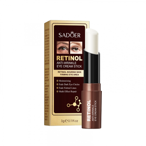 Крем-стик для век против морщин и темных кругов с ретинолом SADOER Retinol Anti-wrinkle Eye Cream Stick, 3 гр