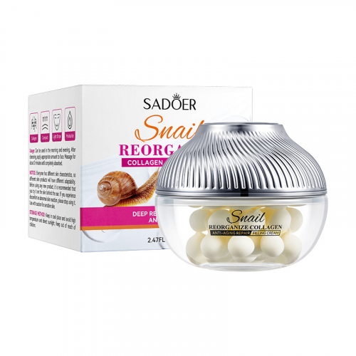 Крем для лица с муцином улитки SADOER Snail грrganize Collagen, 70 гр