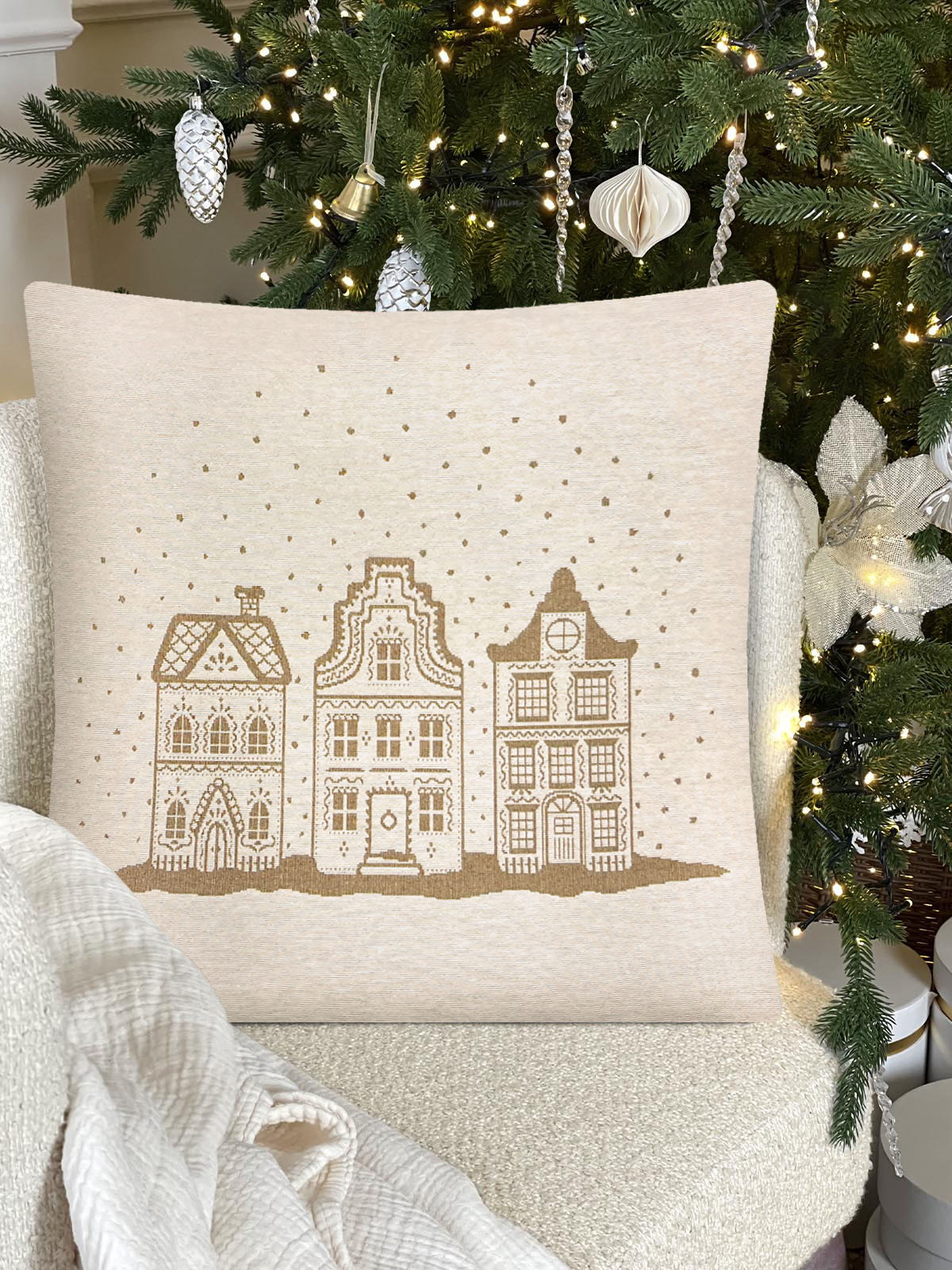 Нидерланды белый/белый Наволочка 45х45 см б/л 2413856 New