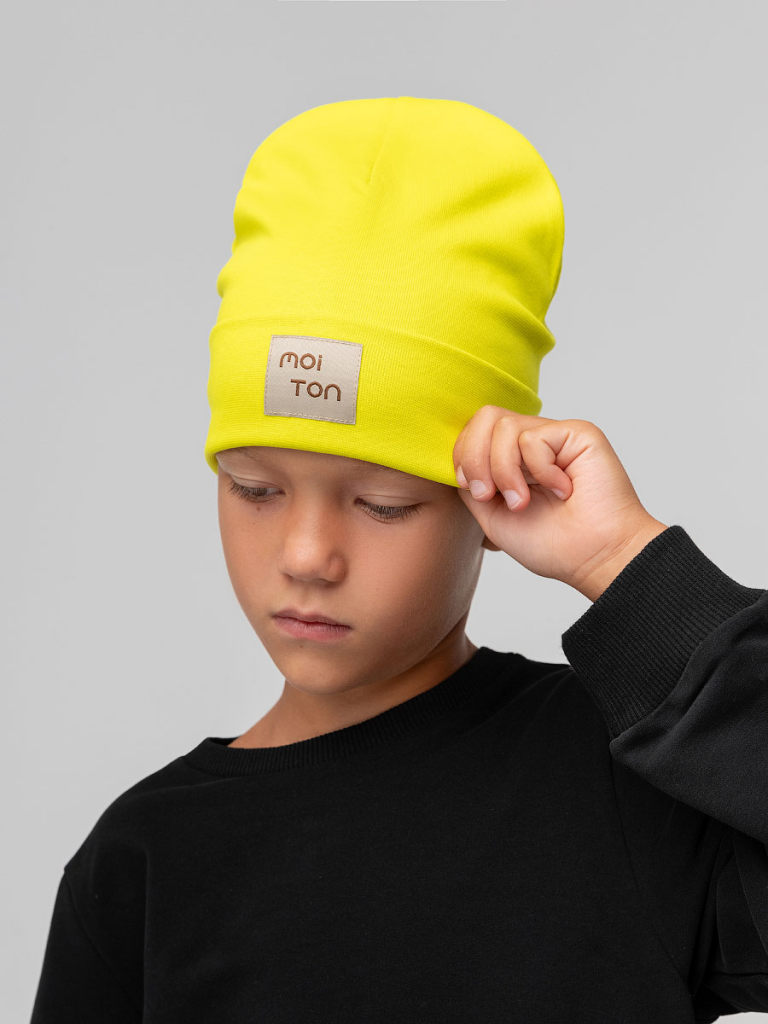 Шапка 114-MБ9Д лимонный