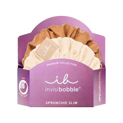 Резинка-браслет для волос invisibobble SPRUNCHIE SLIM PREMIUM Crème de Caramel