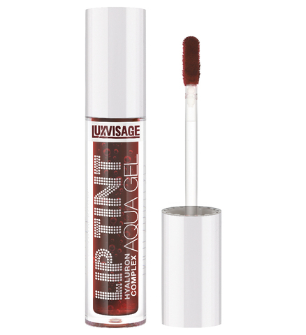 (5) LuxVisage Тинт для губ с гиалуроновым комплексом LIP TINT AQUA GEL тон 04 Rosewood 3.4г