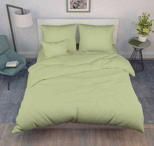 Простыня 80*200*30 поплин на резинке Реноме оливковый (арт.02/121)