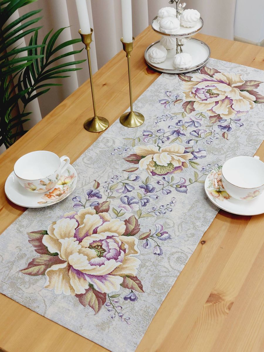 Желтый пион Салфетка 40х100 см б/л 2413439 New