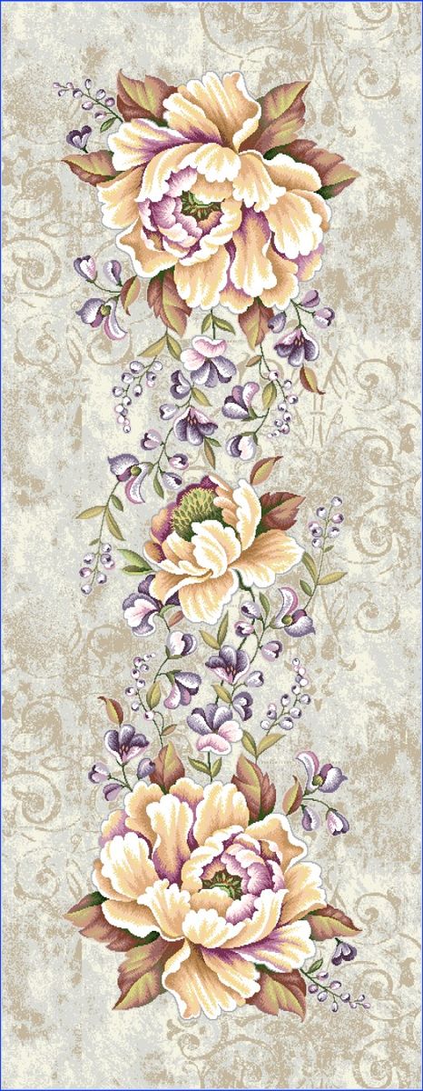 Желтый пион Салфетка 40х100 см б/л 2413439 New