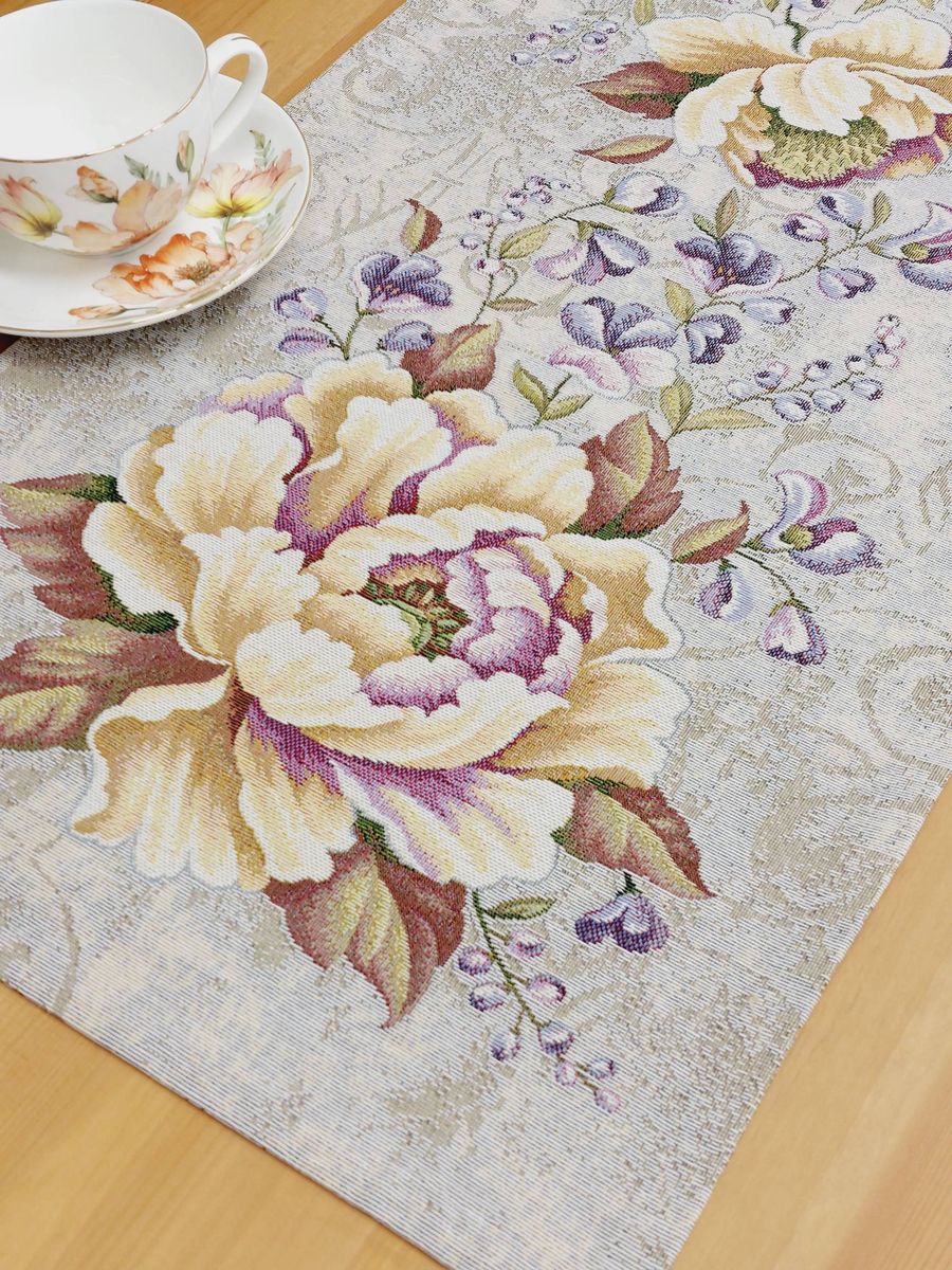 Желтый пион Салфетка 40х100 см б/л 2413439 New