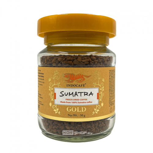 Кофе растворимый сублимированный Суматра Голд Индокафе Sumatra Gold Indocafe, Индонезия, 50 г Акция