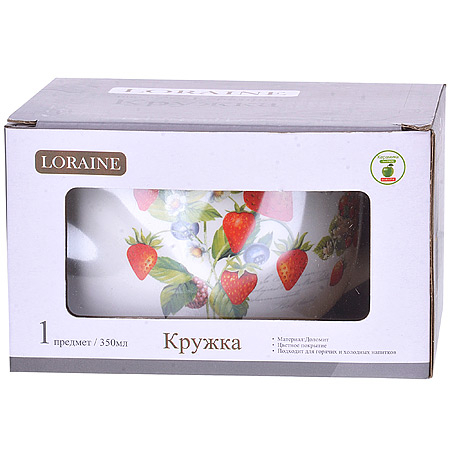 30315 Кружка-супница 550мл Земляника доломит LR (х36)