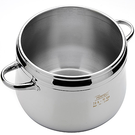 800-07 Скороварка 7л.+ стек. крышка нержавейка HOME PERFECT(х4)
