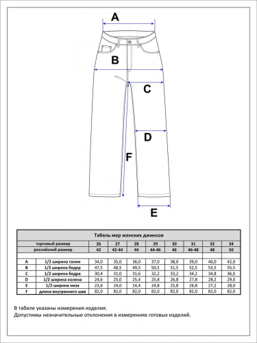 Джинсы P222-0134 black