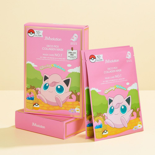 JMSolution/ НАБОР ТКАНЕВЫХ МАСОК POKEMON DECO PICK MASK 30мл*10шт. (COLLAGEN)