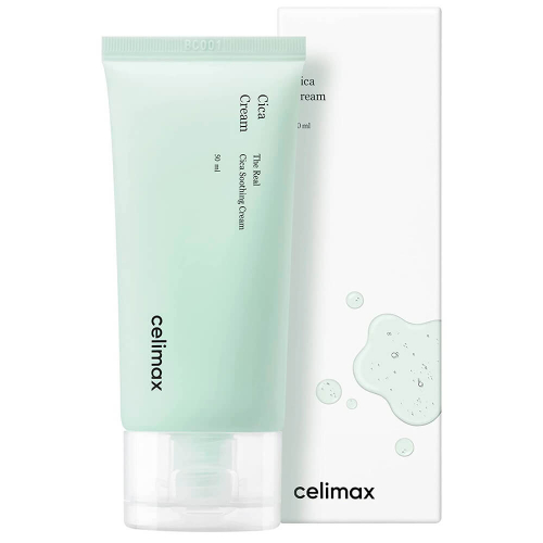 CELIMAX/ Лёгкий безмасляный крем на основе центеллы Celimax The Real Cica Soothing Cream 50 мл.