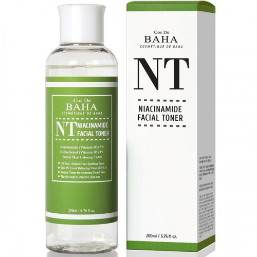 COS DE BAHA/ Тонер для проблемной кожи с ниацинамидом Cos De Baha Nt Niacinamide Toner 200 мл.