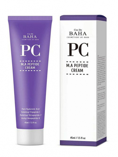 COS DE BAHA/ Пептидный крем против морщин Cos De Baha Peptide Cream Matrixyl 3000&Argireline 45 мл.