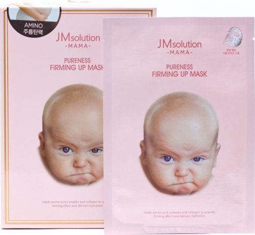 JMSolution / Гипоаллергенная тканевая маска для упругости кожи JMsolution Mama Pureness Firming Up Mask. 10 шт.