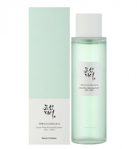 BEAUTY OF JOSEON/ Освежающий кислотный тоник с зелёной сливой Beauty of Joseon Green Plum Refreshing Toner: AHA+BHA 150 мл.