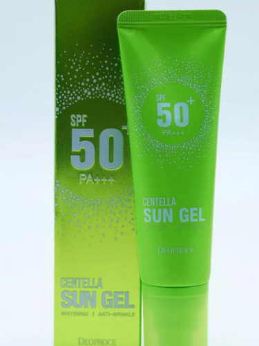 DEOPROCE / СОЛНЦЕЗАЩИТНЫЙ ГЕЛЬ-КРЕМ CENTELLA SUN GEL SPF50+/PA+++ 50 мл.