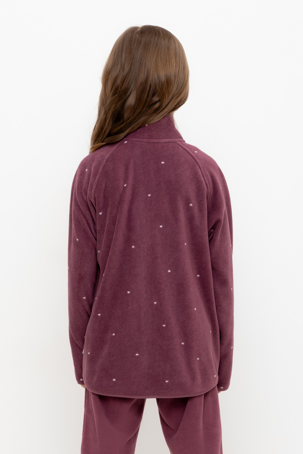 Crockid Куртка ФЛ 34011-1/н/55 ГР амарант, сердечки Crockid