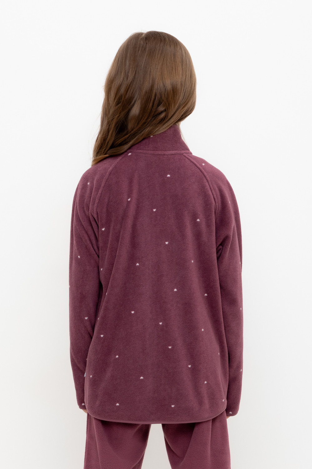Crockid Куртка ФЛ 34011/н/55 ГР амарант, сердечки Crockid