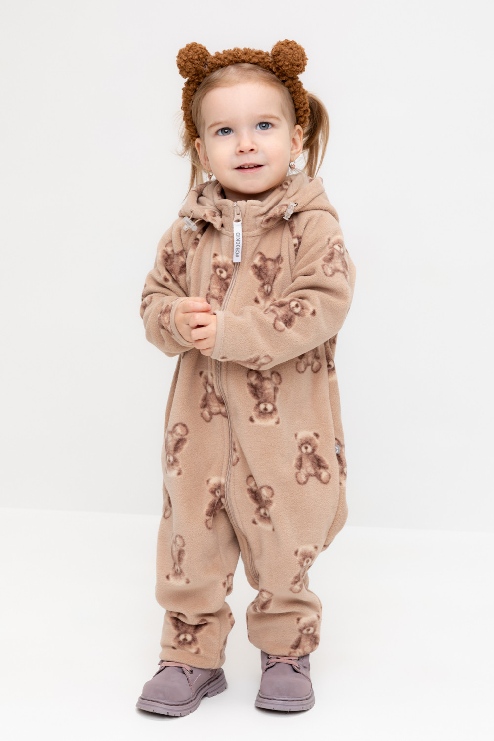 Crockid Комбинезон ФЛ 60000 лунный свет, милые мишки Crockid