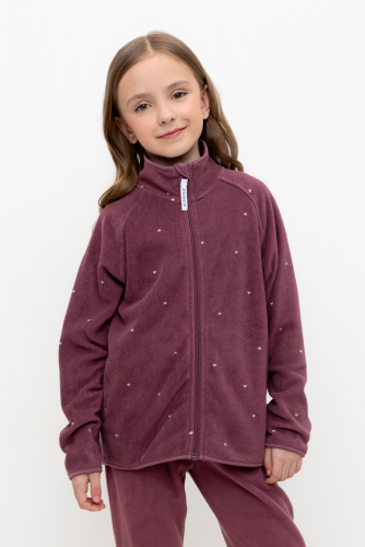 Crockid Куртка ФЛ 34011/н/55 ГР амарант, сердечки Crockid