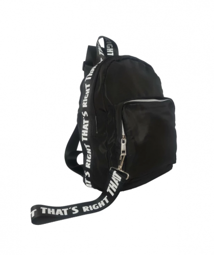 Rucksack mit Spruchband