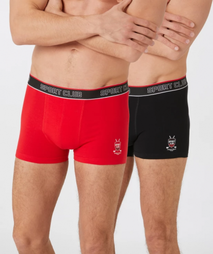 Retro Boxershorts mit Schriftzug