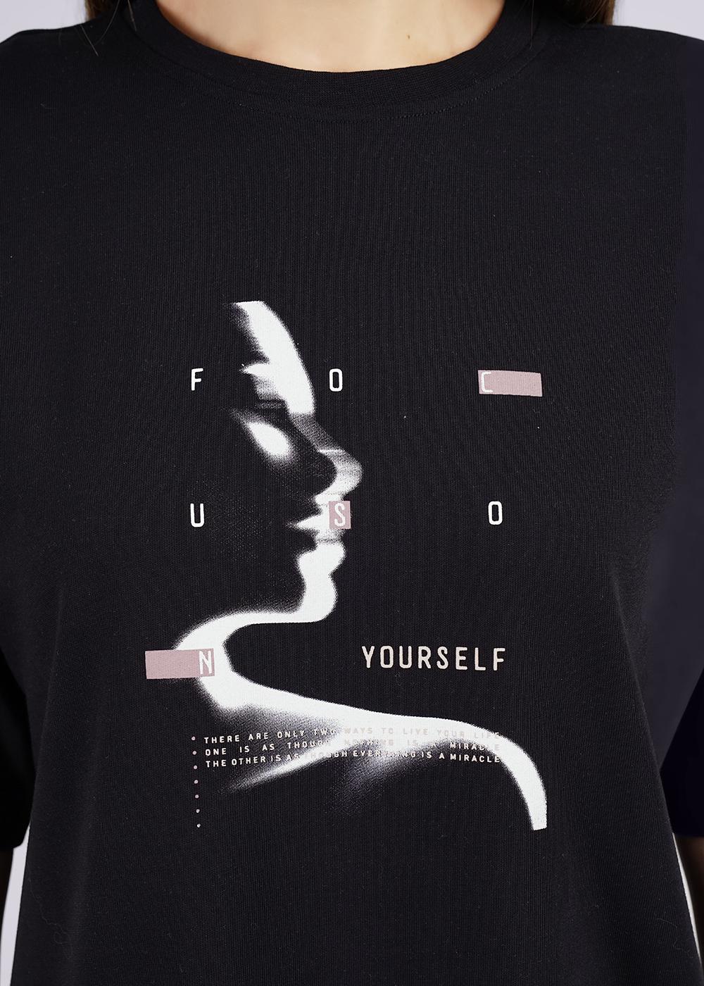 Ст.цена 1200р CLE LF24-008/2т Футболка женская LF24-008/2т чёрный