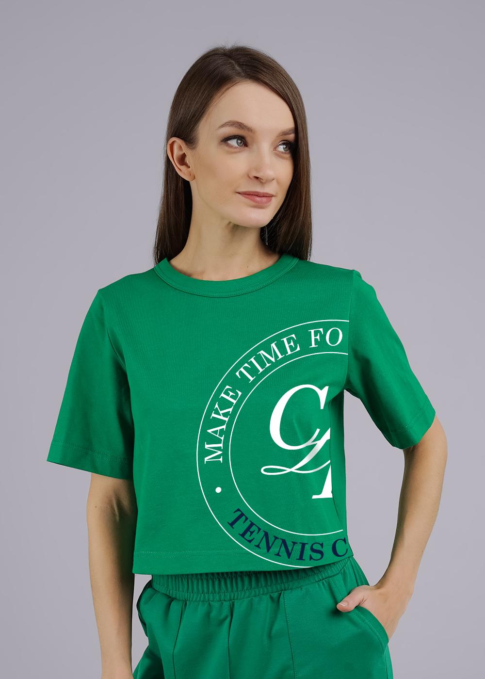 Ст.цена 620р CLE LF24-1099/5 Футболка женская для дома LF24-1099/5 зелёный