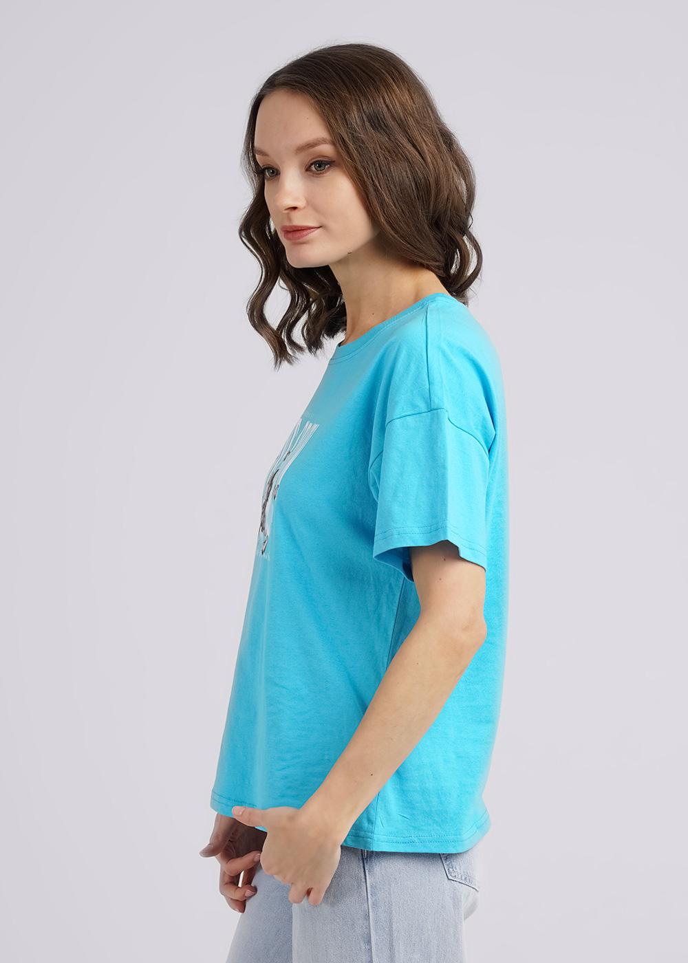 Ст.цена 630р CLE 246136кк_п Футболка женская 246136кк_п св.бирюзовый