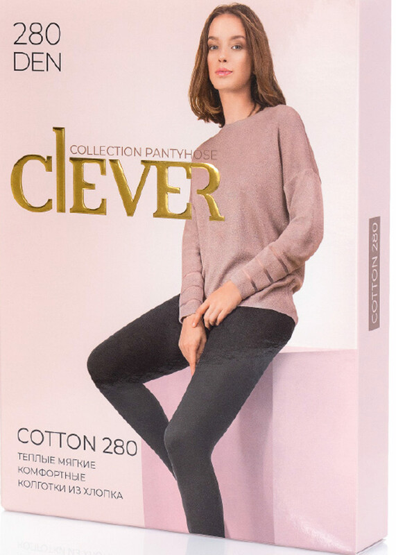 CLE COTTON 280 Колготки женские COTTON 280 чёрный