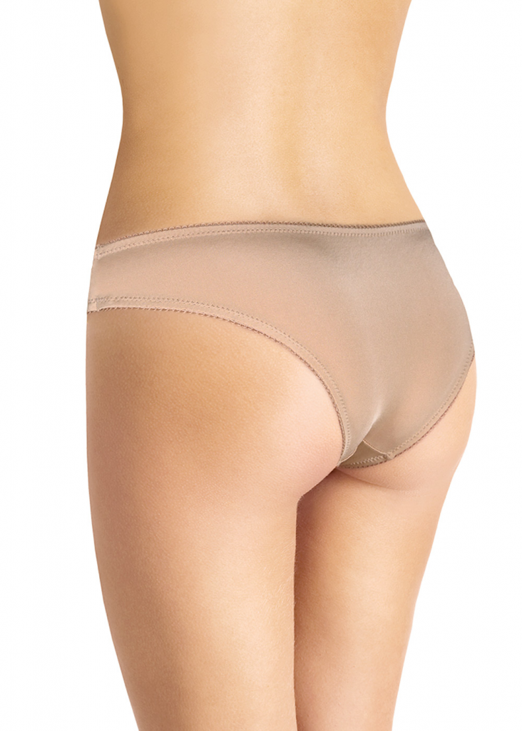 CLE LBRS004pk Трусы женские бразилиана LBRS004pk бежевый металлик
