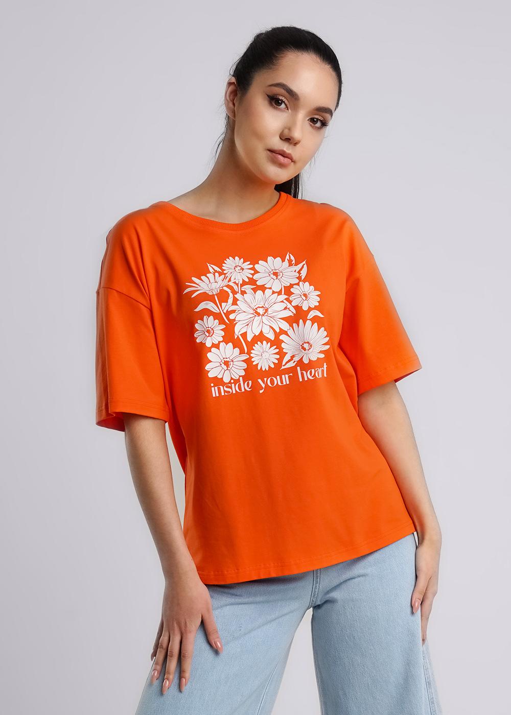 Ст.цена 710р CLE 246279г_п Футболка женская 246279г_п св.оранжевый