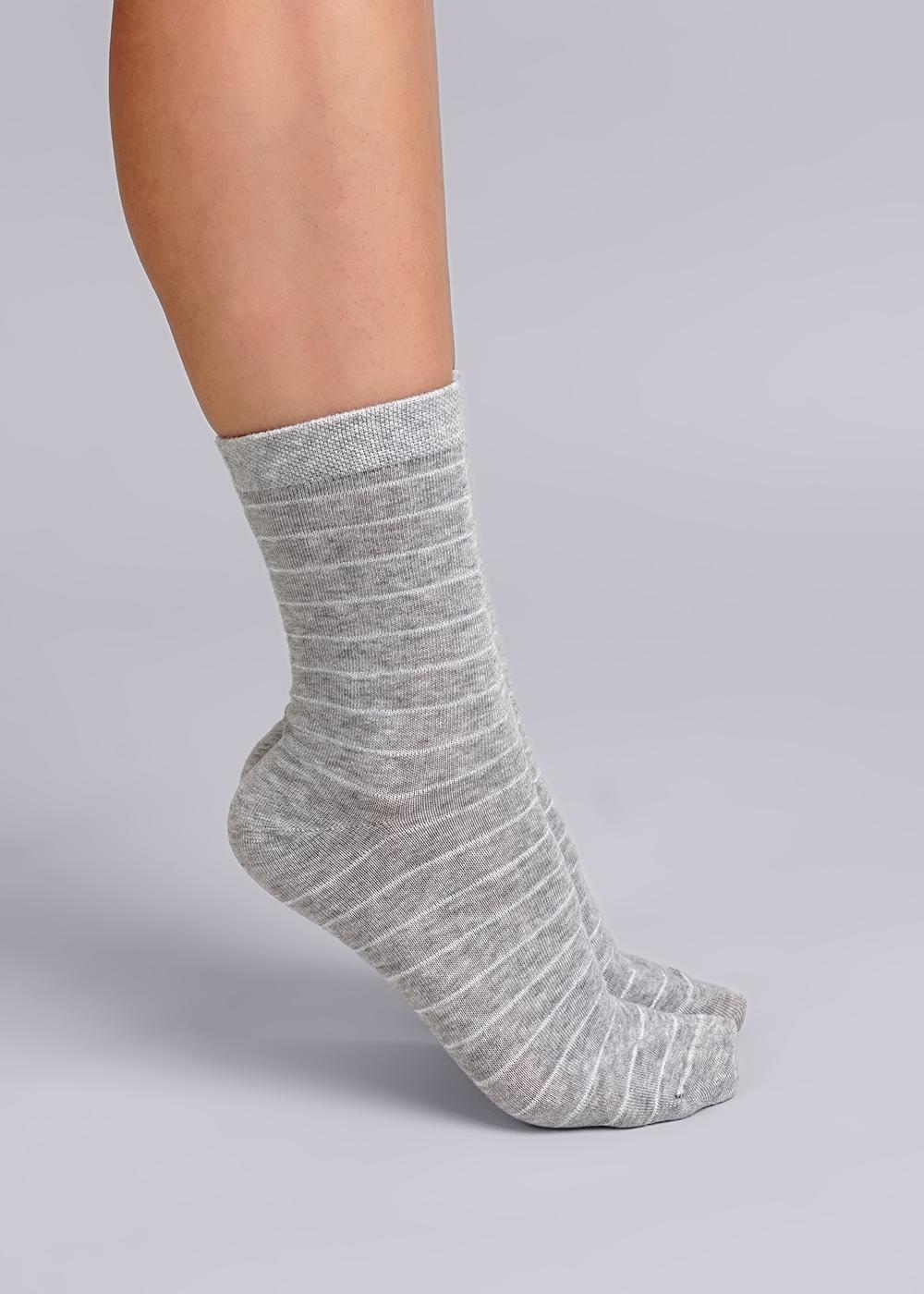 CLE Д299 Носки женские Д299 меланж серый