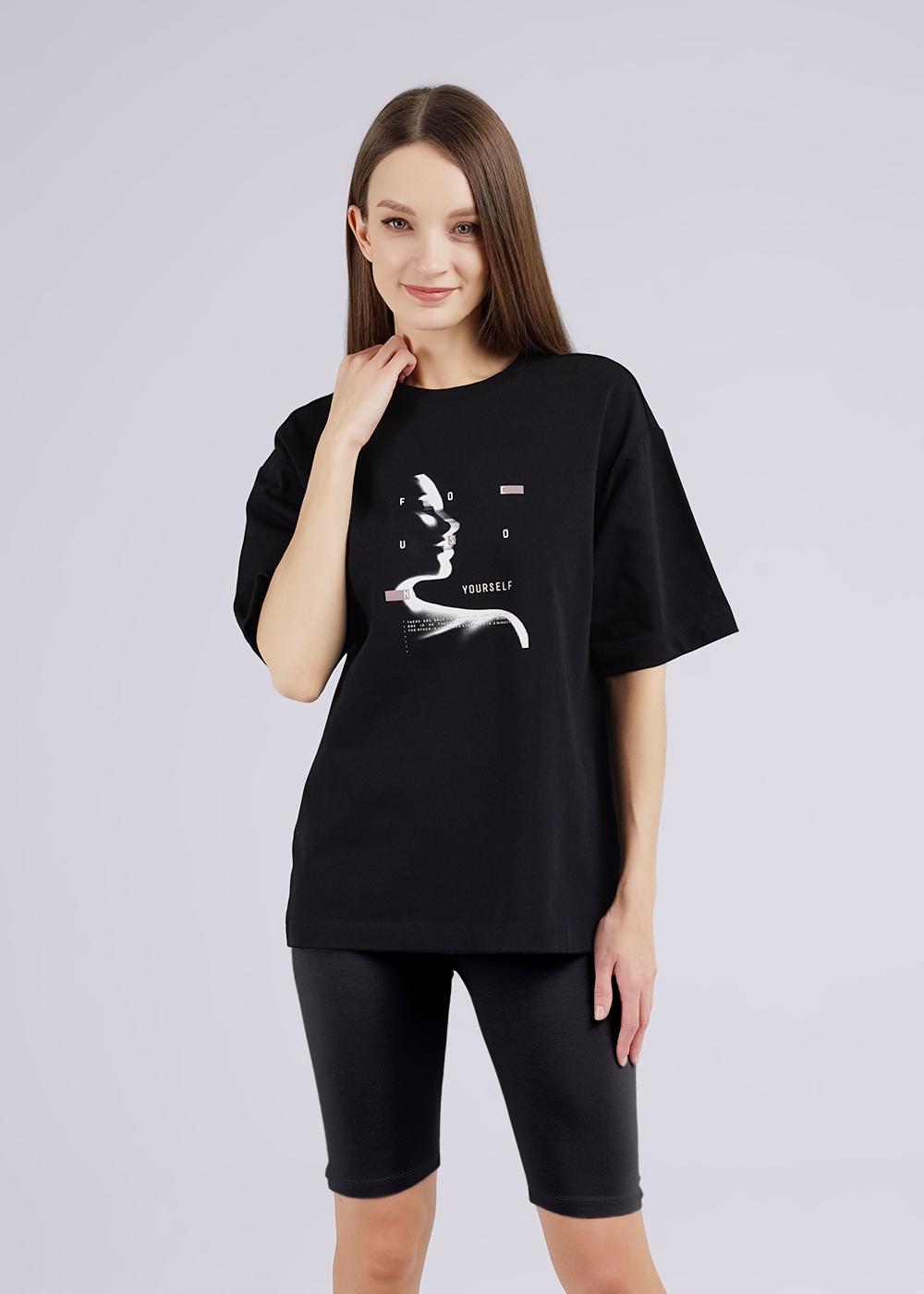 Ст.цена 1200р CLE LF24-008/2т Футболка женская LF24-008/2т чёрный