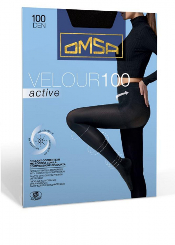 OM VELOUR ACTIVE Колготки женские antracite