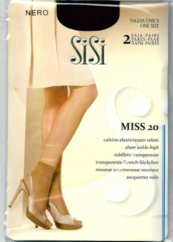 SI Носки MISS 20 2п Носки женские капрон miele