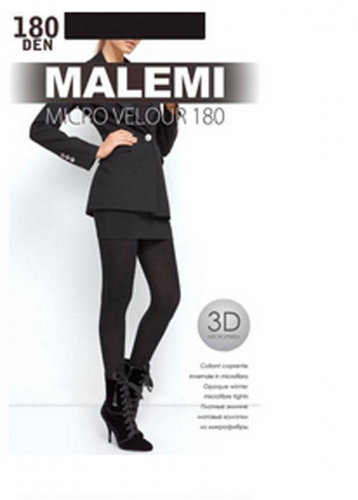 Ст.цена 333,3р MALEMI MICRO VELOUR 180 Колготки женские nero