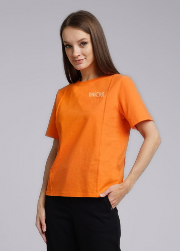 Ст.цена 960р CLE 246434/129кдт_п Футболка женская 246434/129кдт_п оранжевый