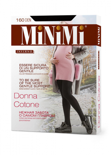 MIN DONNA COTONE 160 Колготки женские nero