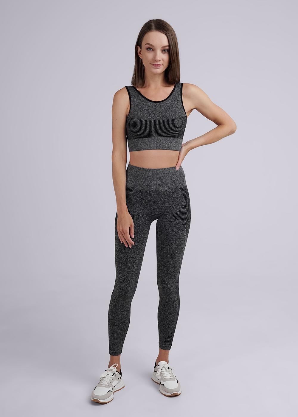 Ст.цена 950р CLE LL1134т Леггинсы женские LL1134т меланж т.серый