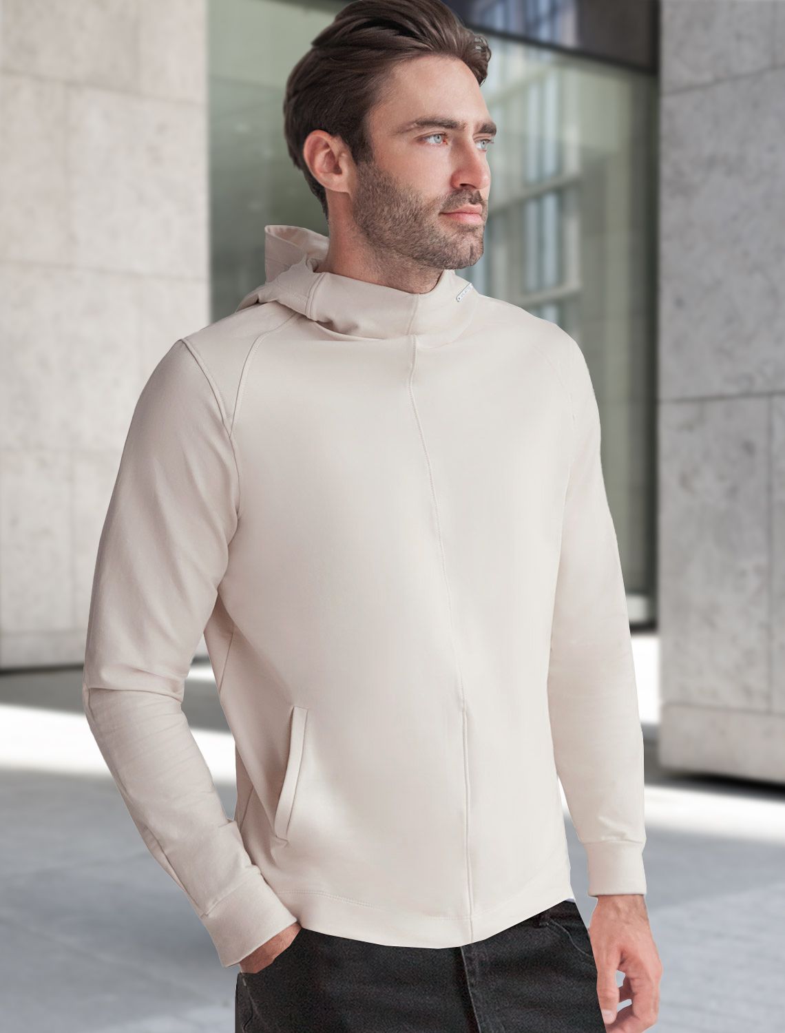 Худи из эластичного футера двунитки