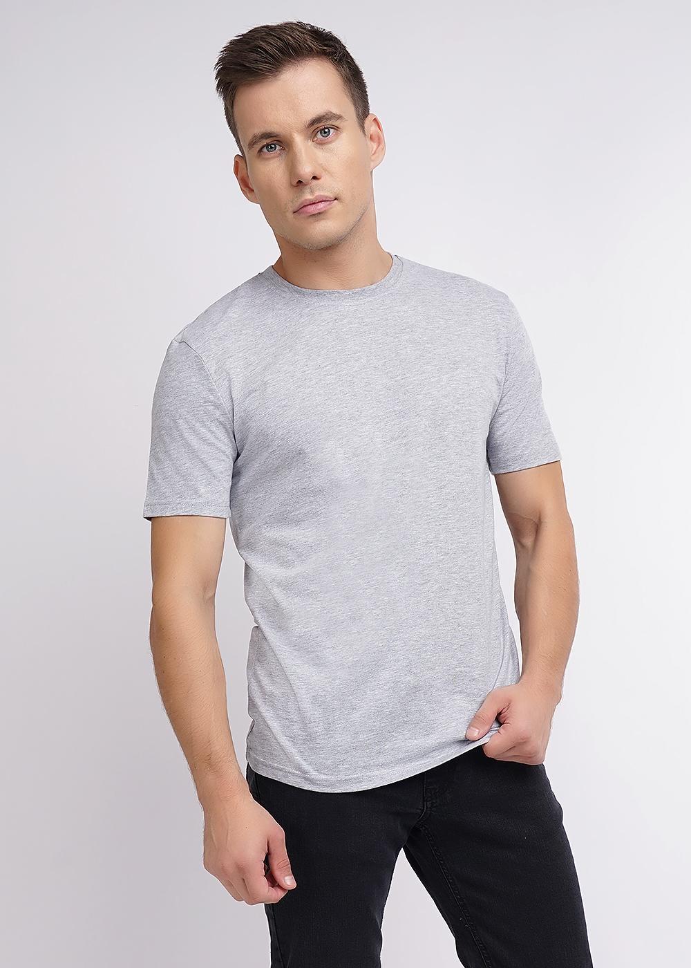 ЭЙС 600311 мел Футболка мужская 600311 мел меланж серый