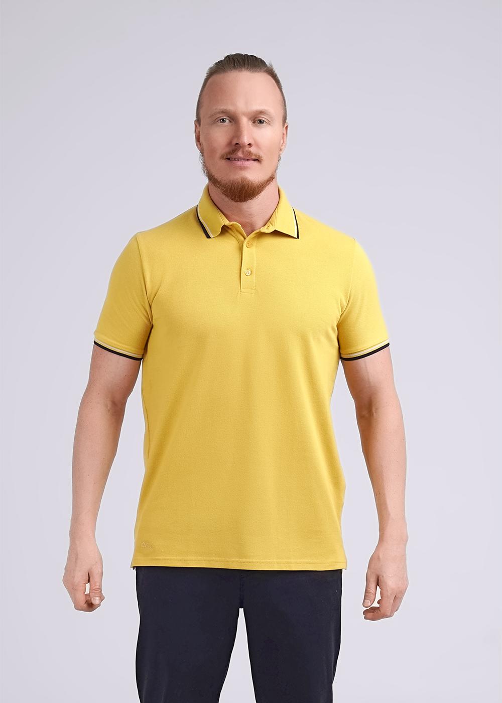 CLE 600432з Поло мужское 600432з горчичный