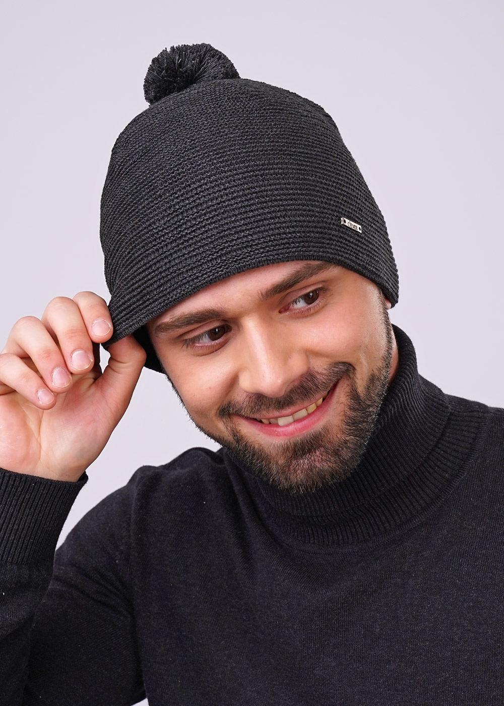 Ст.цена 300р CLE 602796ха Шапка мужская 602796ха меланж т.серый
